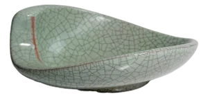 Ceramic Ashtray by Fridegart Glatzle Craquele Technique for Karlsruher Majolika, 1950s