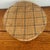 Stickley Antique Round Plaid Fabric Covered Band Box With Lid For Sale - Image 4 of 8