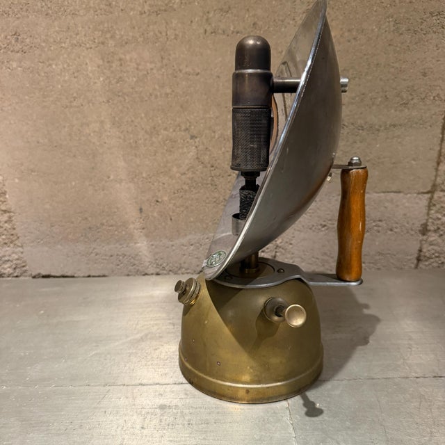 Mid-Century Modern Bialaddin Bowl Fire Paraffin Heater Industrial Decor For Sale - Image 12 of 16