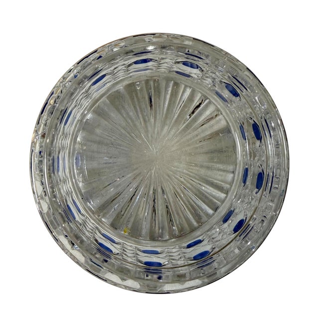 19th Century Baccarat Style Crystal Dresser Jar With Vermeil Silver Lid For Sale In Tampa - Image 6 of 8