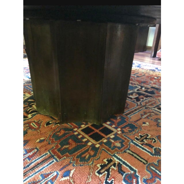 1960s 1960s "Chan" Etched Bronze Table by Philip and Kelvin LaVerne With Papers For Sale - Image 5 of 7