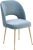 Metal Swell Sea Blue Velvet Chair For Sale - Image 7 of 7