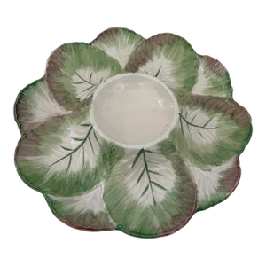Pottery Barn Chip & Dip Vegetable Serving Dish/Platter