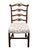 Traditional Vintage Antique Solid Mahogany Traditional Duncan Phyfe Style Ladderback Dining Side Chair For Sale - Image 3 of 9