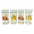 Set of 4 Vintage Corelle Chutney 16 Oz Tumblers Fruit Harvest For Sale