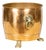 English Turn of the Century 1900s Copper and Brass Planter with Lion Paw Feet For Sale