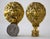 Pair Lamp Finials Solid Polished Brass Lions Heads Standard Thread For Sale - Image 4 of 6