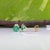 Zambian Emerald Martini Solitaire Stud Earrings in Solid 14k Gold, Round 5mm, Pair For Sale - Image 4 of 7