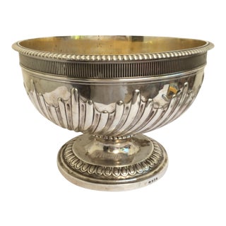 John Emes Sterling Silver Punch Bowl London 1806 For Sale