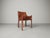 Iconic CAB 413 armchair designed by Mario Bellini for Cassina in the 1970s. Executed in thick saddle leather stretched...