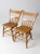 Antique Plank Seat Chairs Pair For Sale - Image 6 of 10