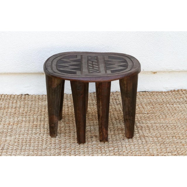 1950s Authentic African Tribal Stool For Sale - Image 5 of 7