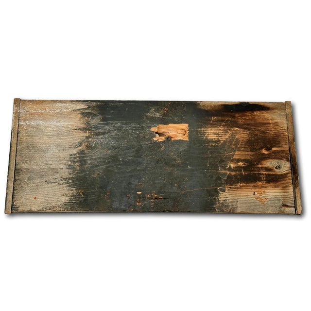 1930s Authentic Old Aged & Weathered Hand Painted Wood Sign From Flattop Trail Rocky Mountian National Park Colorado For Sale - Image 5 of 18