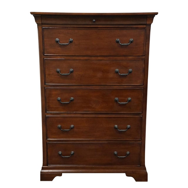 Traditional Aspenhome Solid Cherry Contemporary Traditional Style 40" Chest of Drawers For Sale - Image 3 of 12
