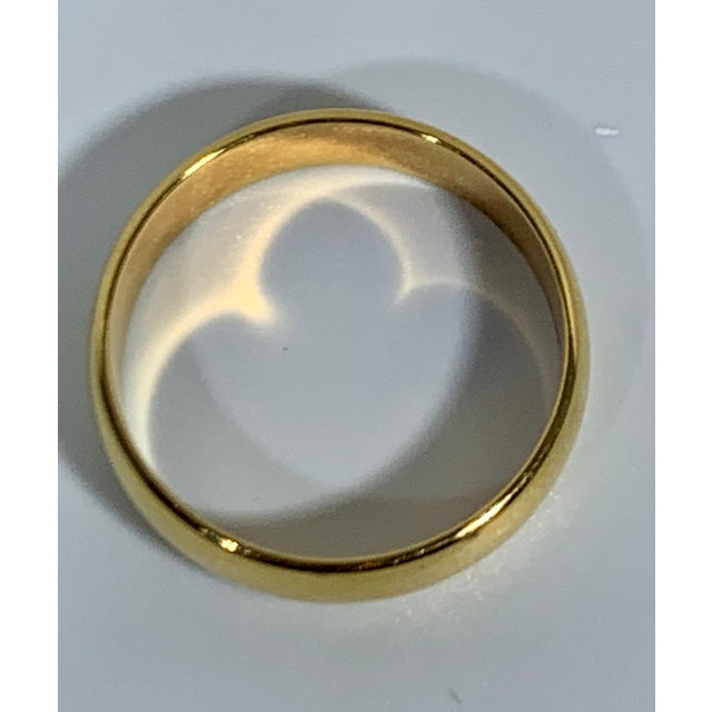 Gold 14 Karat Yellow Gold Light Domed Comfort Fit Wedding Band, Estate For Sale - Image 8 of 18