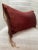 Add a touch of glamour and sophistication to your living space with this beautiful dark red silk pillow cover. The...