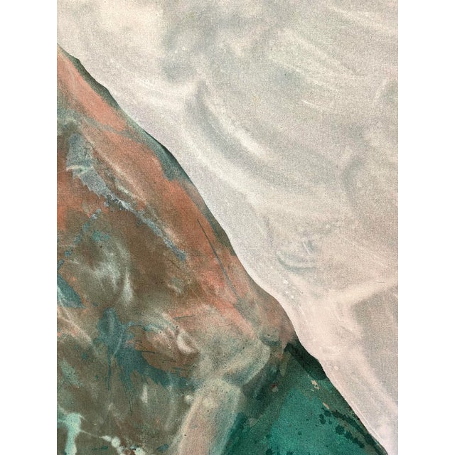 1970s Abstract Painting by Larry G Hurst Third Triangle 1975 Large Scale, Framed For Sale - Image 5 of 8