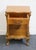 Brown Vintage Antique Solid Maple French Provincial Rococo Revival 19" Cabinet Nightstand For Sale - Image 8 of 13