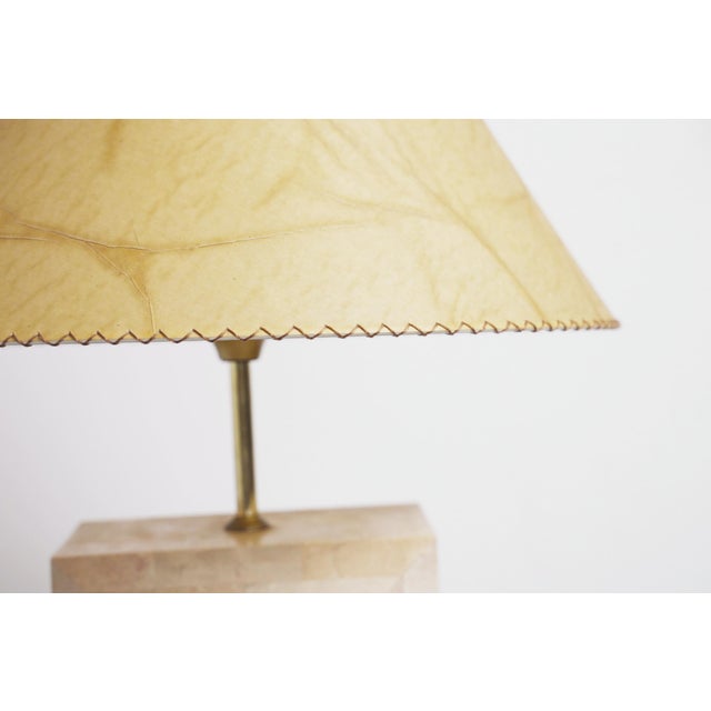 Mid-Century Modern Art Deco Italian Geometric Marble Table Lamp, 1980s For Sale - Image 6 of 18