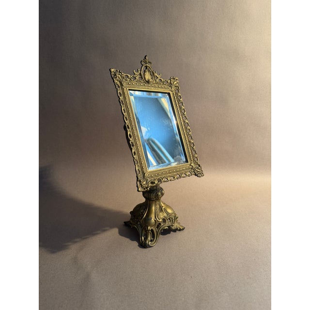 Authentic Victorian antique, showing wonderful patina, age related, that can’t be faked. Cast iron construction with gold...