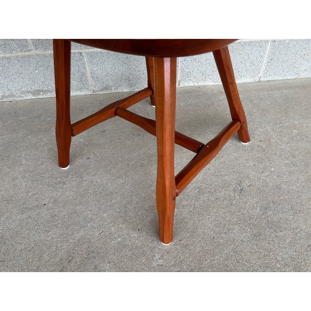 Wood Hunt Country Furniture Solid Cherry Windsor High Back Side Chairs - A Pair For Sale - Image 7 of 9