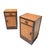 Stunning and elegant pair of Art Deco Modernist nightstands or bedside tables. Striking Dutch design from the 1920s. Solid...