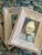 Rustic European Set of Three Original Small Portrait Paintings, Framed For Sale - Image 3 of 8