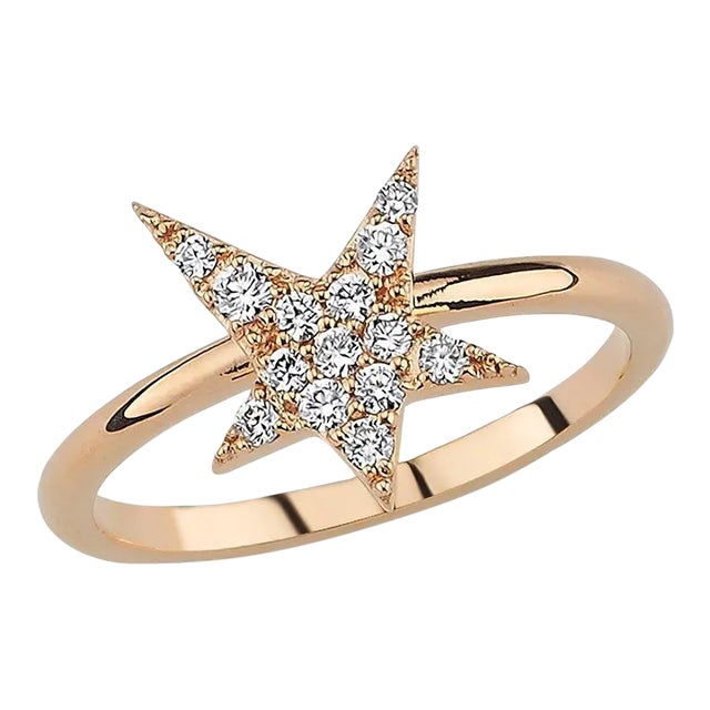 Own Your Story Diamond Rock Star Ring, Size 5.5 For Sale