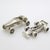 Vintage Italian Handmade Genuine Silver Racing Cars Miniature, 1970s, Set of 2 For Sale - Image 4 of 14