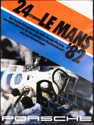 24 Hours of Le Mans 82 Motorsport Poster by Erich Strenger, 1982