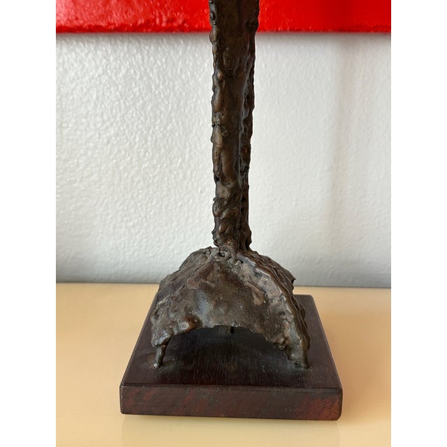 Bronze Brutalist Bronze Sculpture by Ralph Tazian For Sale - Image 8 of 12