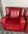 Antique Art Deco Red Club Chairs, 1930s, Set of 2 For Sale - Image 4 of 18