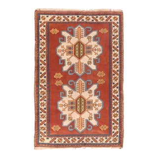 Vintage Turkish Rug 4'5'' x 6'7'' For Sale