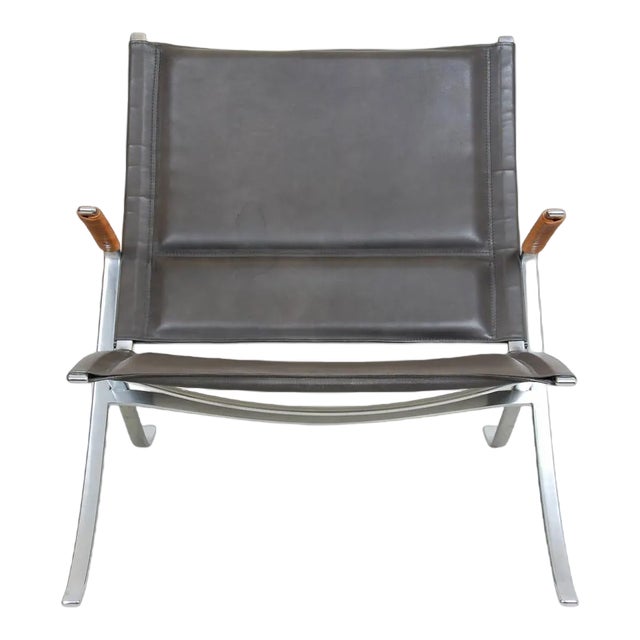 FK-82 Armchair in Black Leather by Fabricius and Kastholm for Kill International, 2000s For Sale