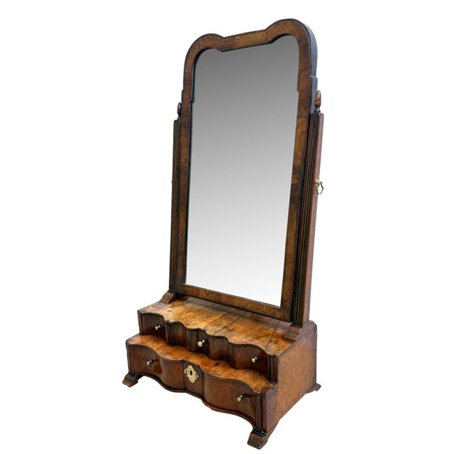 Queen Anne Dressing Table Mirror in Walnut, 1710 For Sale - Image 15 of 15