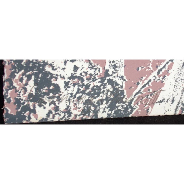 1980s Paula Crane "Evening Prism Iii" Signed Fine Art Etching Trees 1980s For Sale - Image 5 of 5