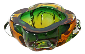 Vintage Italian Sommerso Murano Glass Bowl, 1960s
