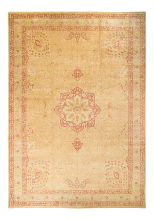 Mogul Collection Hand-Knotted Area Rug - Yellow 12' 2" x 17' 8"