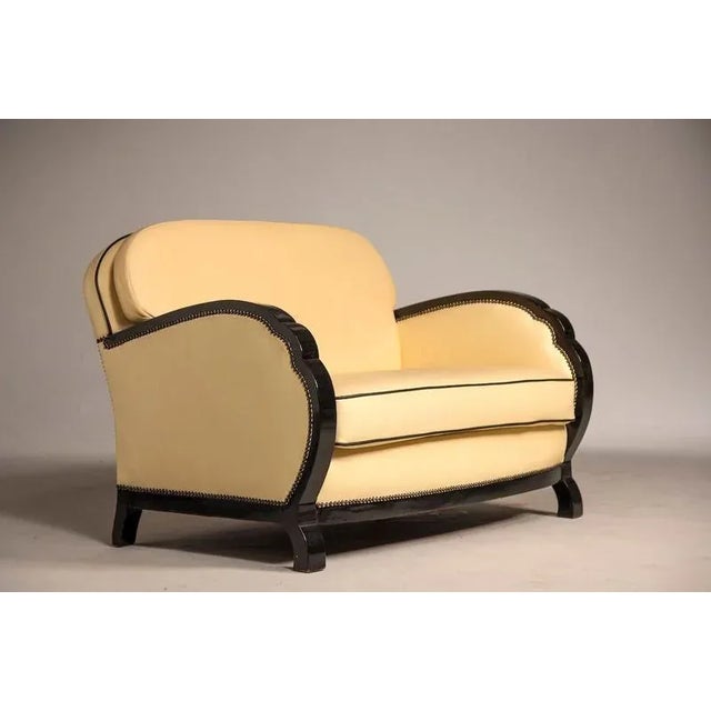 Animal Skin French Art Deco Sofa, 1940s For Sale - Image 7 of 14