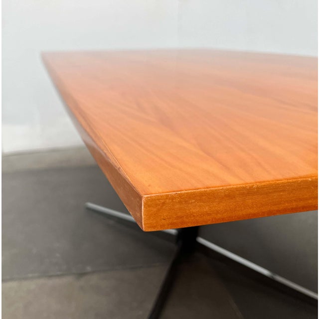 Wood Mid-Century Modern German Adjustable Dining Table by J.M. Thomas for Wilhelm Renz, 1960s For Sale - Image 7 of 18