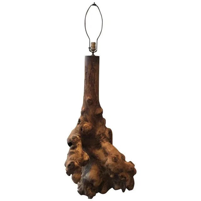 1960s Monumental Mid Century Driftwood Lamp For Sale - Image 13 of 13
