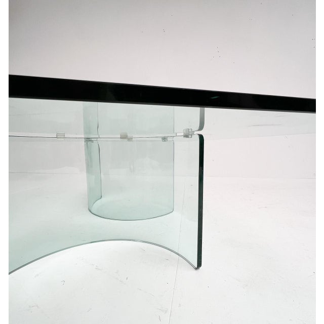 Modern Italian Glass Coffee Table, 1970s For Sale - Image 12 of 13