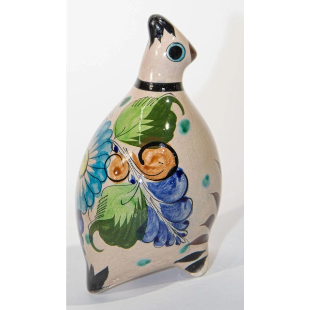 Mexican Vintage Ken Edwards Tonala Pottery Hand Painted Quail Bird For Sale - Image 10 of 10