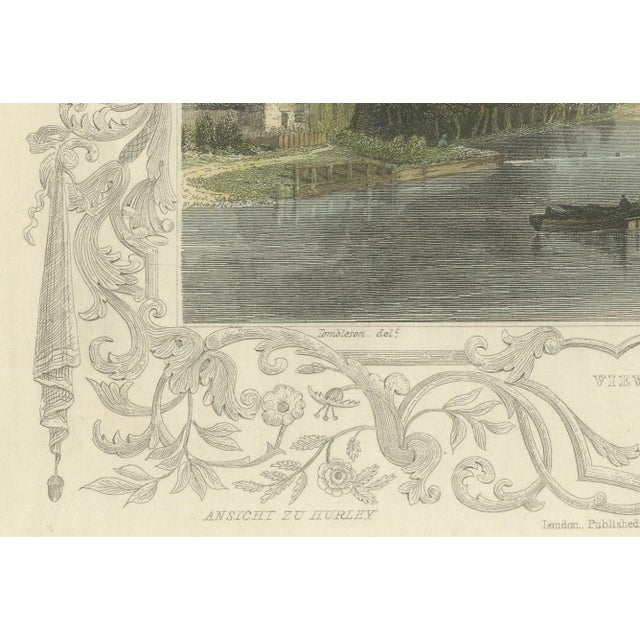 After Tombleson, The Thames Near Hurley, Berkshire, 1800s, Engraving For Sale - Image 4 of 10