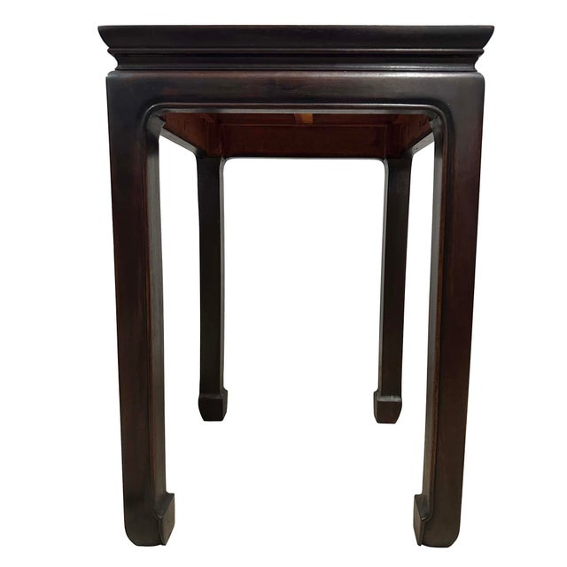 Antique Chinese Ming-Style Square Stand, Side Table, Display Pedestal For Sale In Los Angeles - Image 6 of 10