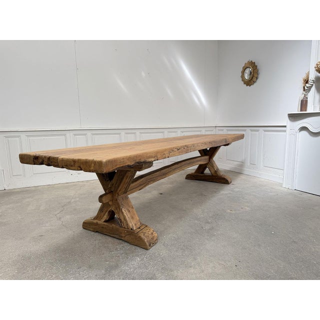Monastery-Style Oak Table, 1950s For Sale - Image 3 of 12