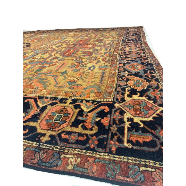 Pasargad DC Persian Fine Hand Knotted Antique Serapi Rug For Sale In Washington DC - Image 6 of 8