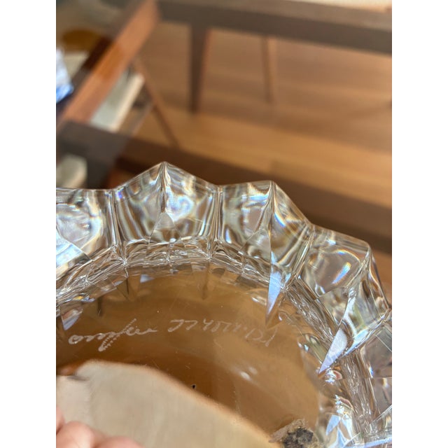 1980s Orrefors Chunky Crystal Bowl For Sale In San Diego - Image 6 of 8