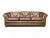 This cognac brown leather sofa offers a relaxed interpretation of classic Chesterfield design. Rolled arms and button...