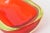 Vintage Murano Flavio Poli Rare Red and Yellow Uranium Sommerso Glass Oblong Bowl For Sale - Image 9 of 12